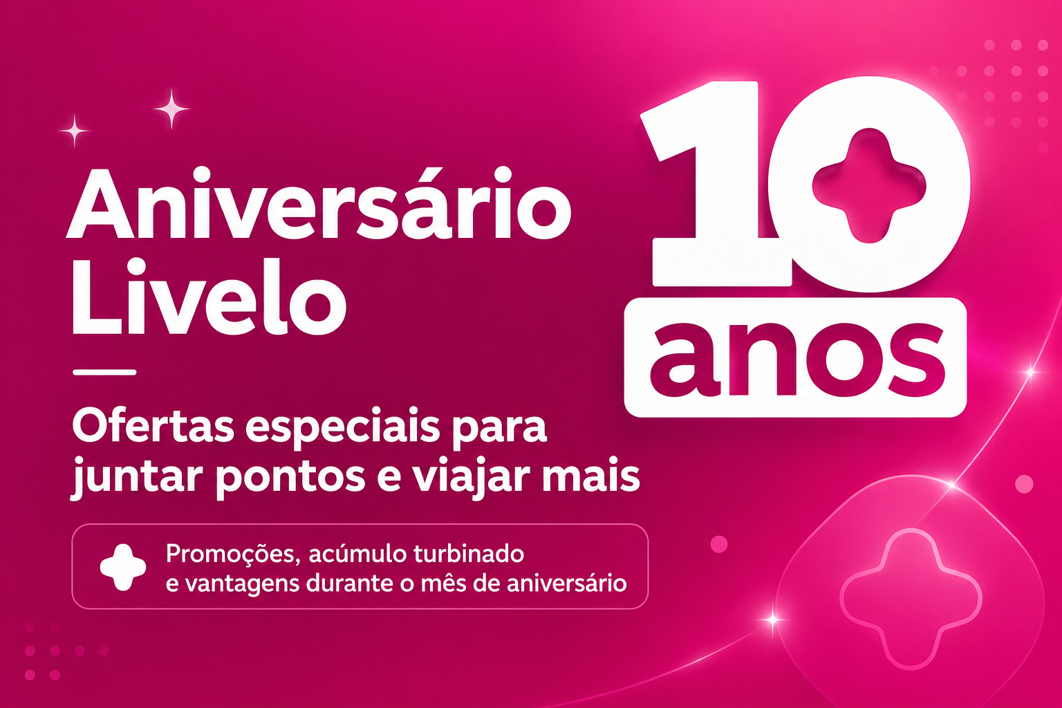 Livelo comemora 10 anos com ofertas!